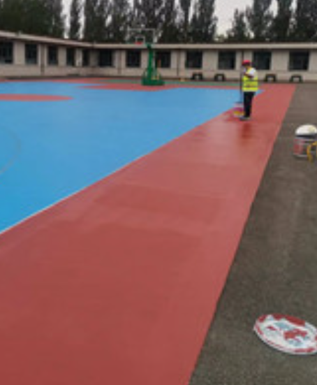 五家渠旧篮球场地面改造翻新整改   